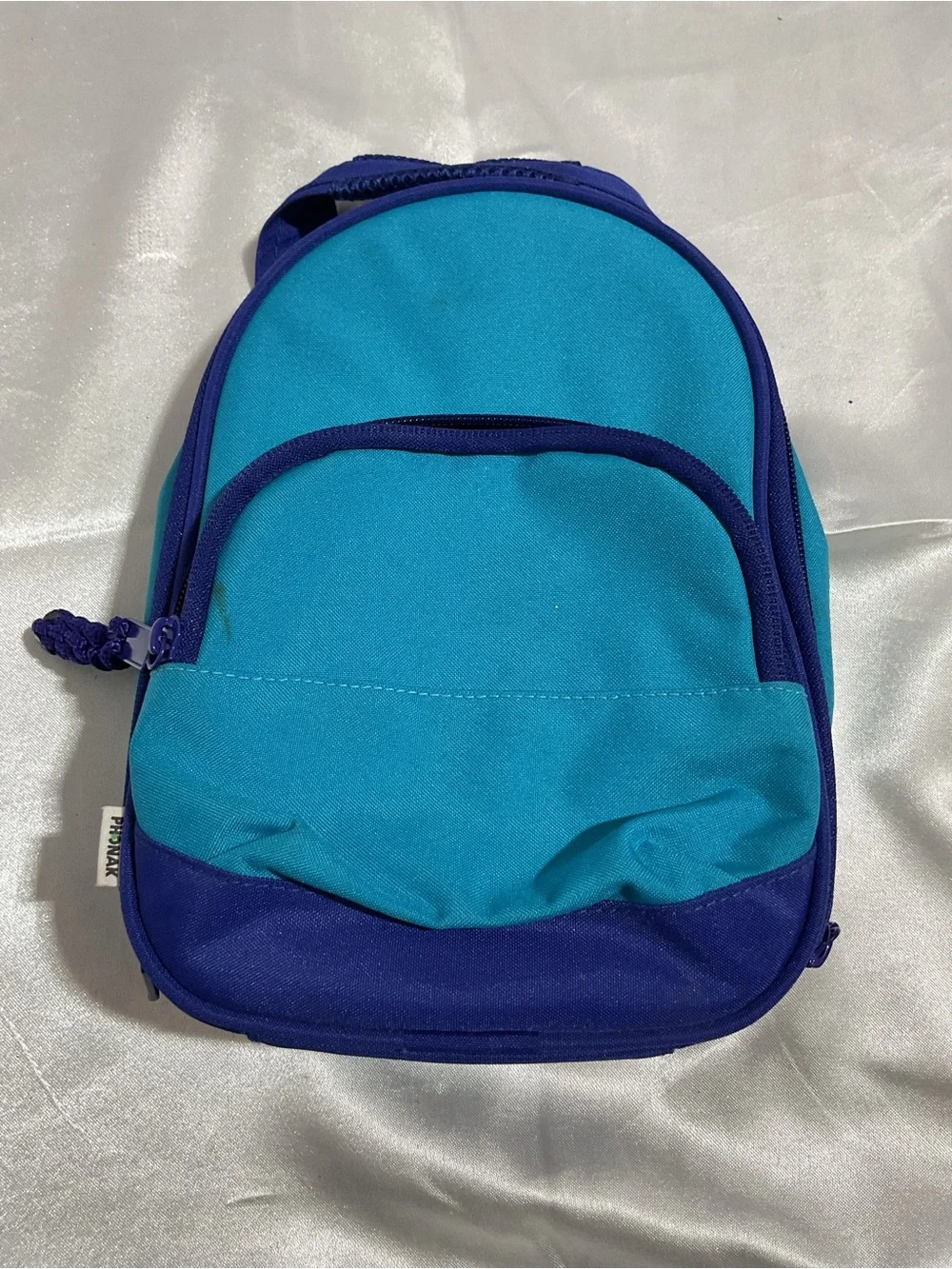 Kids Mini Backpack in Teal and Royal Blue - Lightweight School Bag